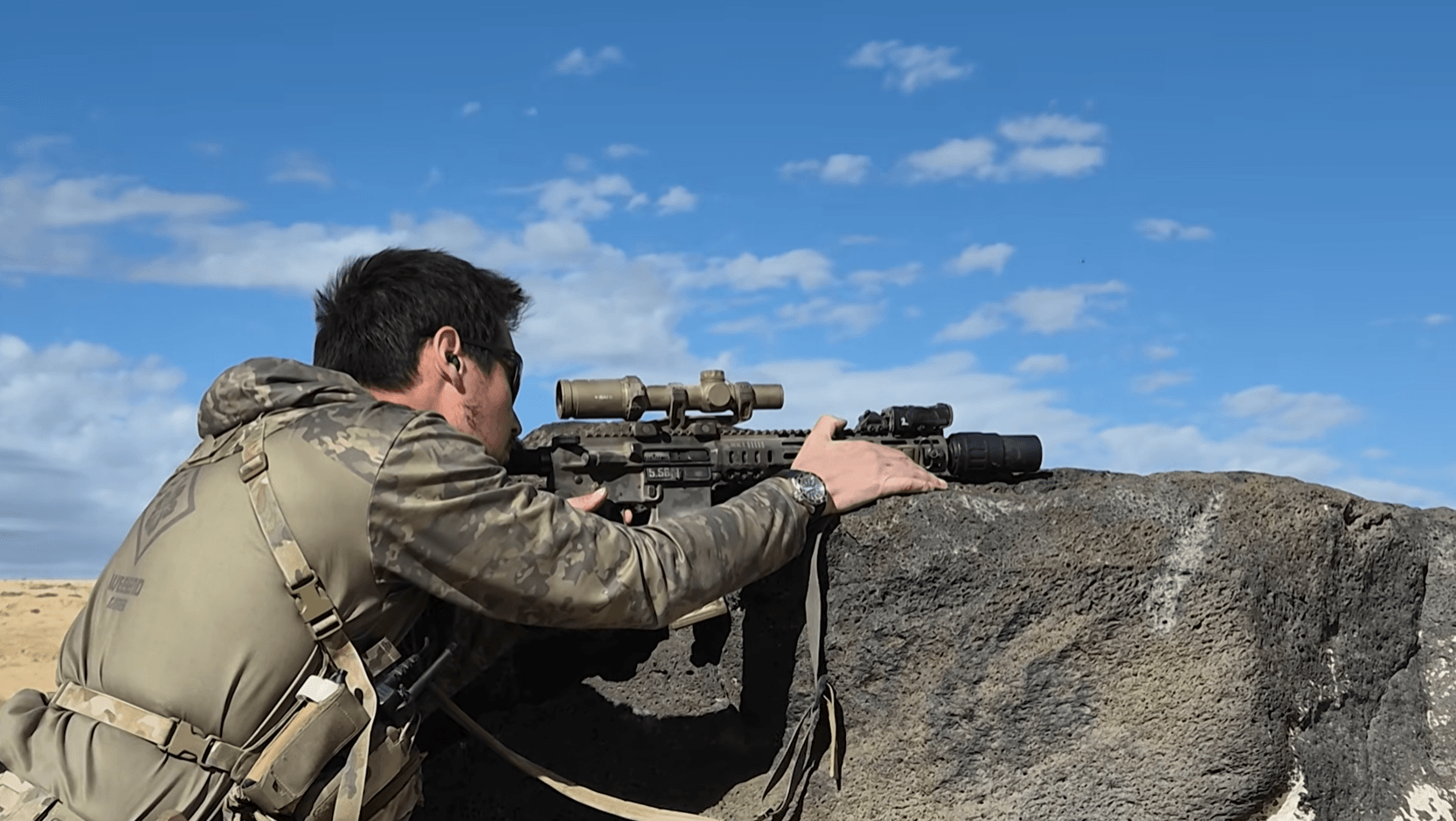 FAST 2-gun match rifle barricade
