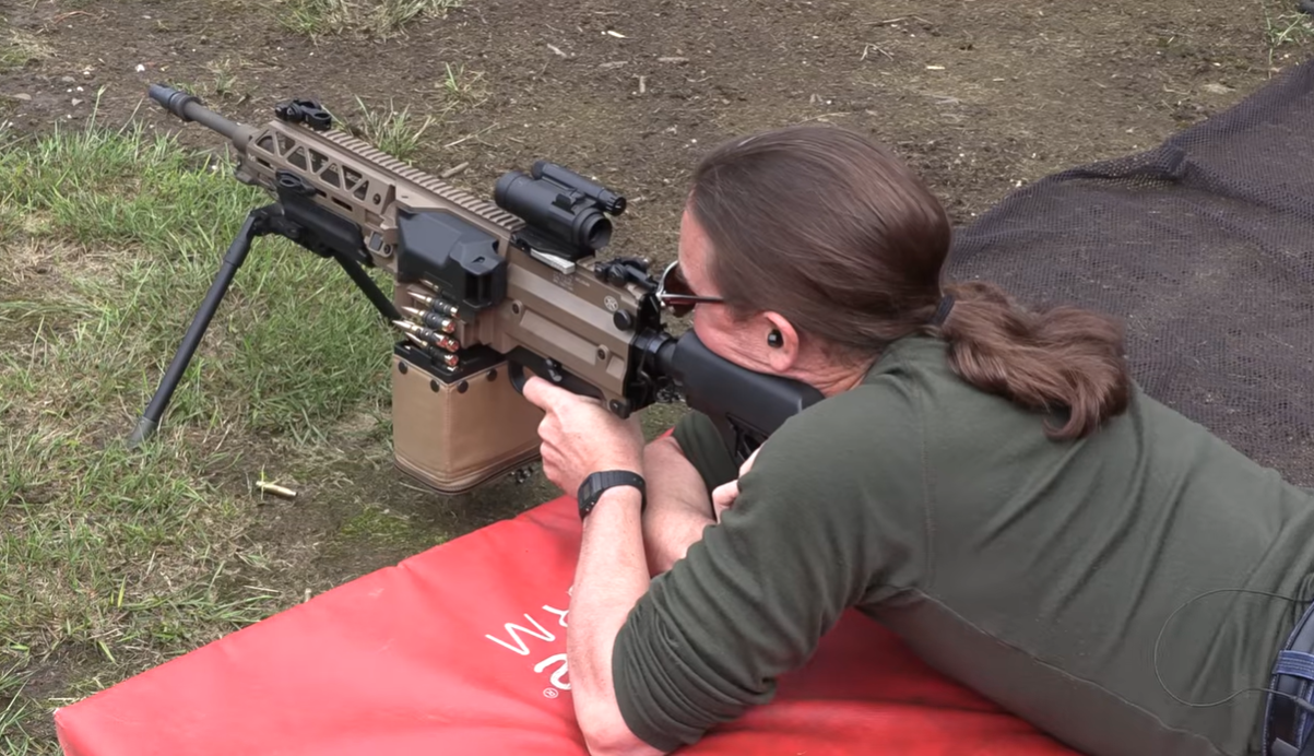 Ian McCollum firing FN Evolys prone