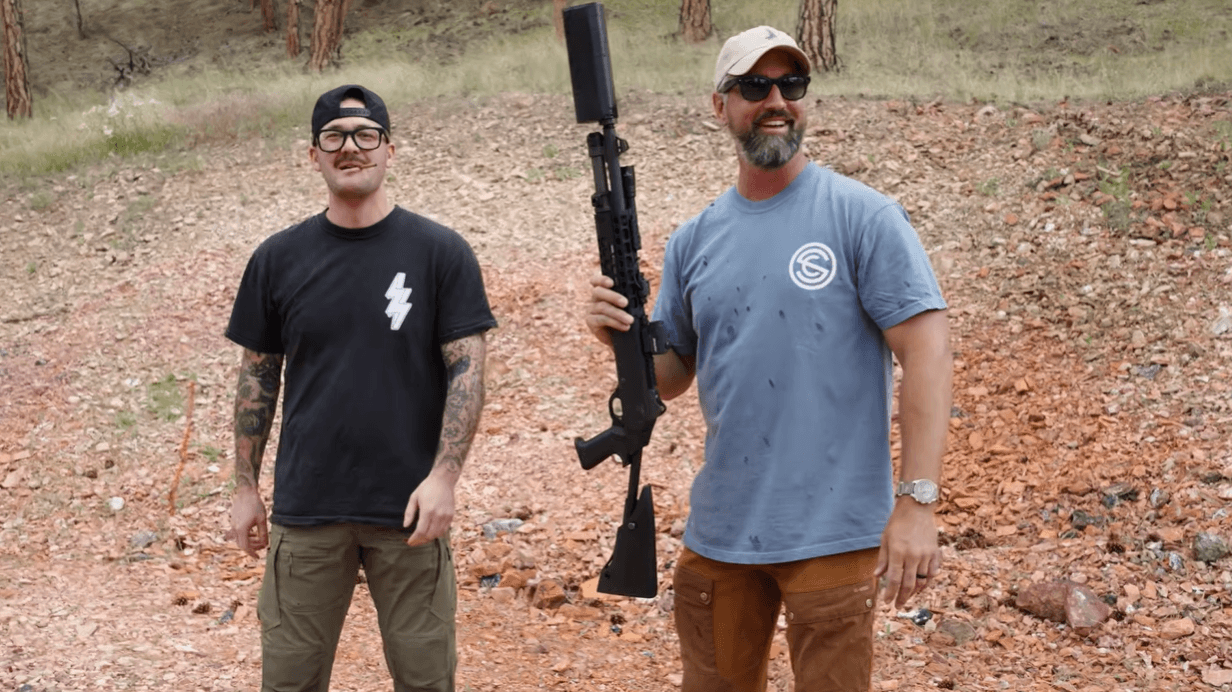 SilencerCo suppressed shotgun drone drill